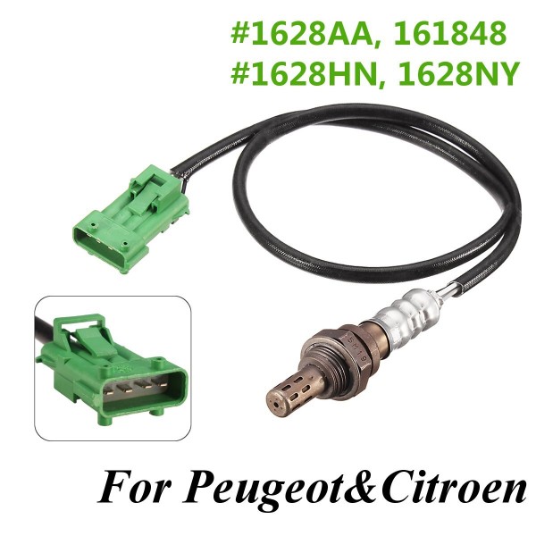 Sensor de oxígeno O2 para Peugeot/Citroen 9665104080 161848 C2 C3 C4 C5 C6 C8 # 1628AA #206 # 1628HN # 1628NY 12V 4 pines