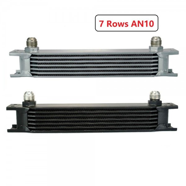British type Aluminum 7 rows Universal Engine transmission oil cooler AN10 7 rows Silver OR BLACK WOW7007