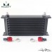 Universal Oil Cooler 16 Row AN10 Engine Transmission Oil Cooler Cooling/Radiating System+Straight Fittings