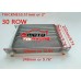 Silver 30 ROW AN10 Universal Aluminum Engine Transmission Oil Cooler Mocal Style OilCooler & 7