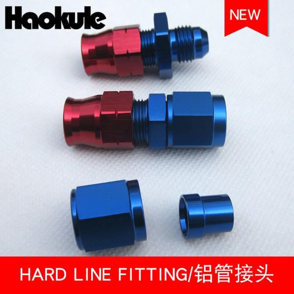 PERFORMANCE 6AN AN6 TUBE NUTS / 3/8 Hardline hard Tube Nut and Sleeve for racing car transmission oil cooler kits