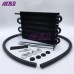 Free shipping Oil Cooler Aluminum Transmission Oil Cooler Automatic Stacked Plate Oil Cooler Radiator 4 6 8 12 13Row 15Row 22Row