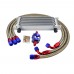 Hypertune - UNIVERSAL 13 ROW AN10 ENGINE TRANSMISS OIL COOLER KIT + FILTER RELOCATION With STICKER+BOX HT7013+KIT3