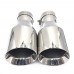 Newest Style Stainless Steel UniversalExhaust System End Pipe+Car Exhaust Tip 1 Piece
