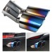 Interface 63mm Single/Dual Outlet Universal Car Exhaust Tip Stainless Steel Auto Muffler Tail Pipe Car Accessories for 1.5L-2.67.6 oz