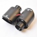 Car Exhaust Pipe Straight Flange Matt Carbon Tail End Tip Black Stainless Steel Muffler Pipe With Remus Logo