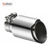Car Stainless Steel Muffler Tip Exhaust System Universal Straight Silver Decoration Exhaust Pipe Mufflers For Akrapovic