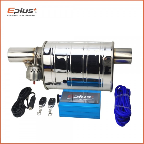 Car Exhaust System Vacuum Valve Control Exhaust Pipe Kit Variable Silencer Stainless Universal 51 63 76 Mm Remote Control