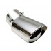 Universal Stainless steel Car Vehicle Rear Round exhaust  Pipe Tail Muffler Tip Chrome Throat Exhaust System Car Accessories