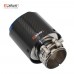 Car Glossy Carbon Fiber Muffler Tip Exhaust System Pipe Mufflers Nozzle Universal Straight Stainless Blue For Akrapovic