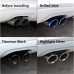 Car Exhaust Tip Muffler Pipe Cover For Skoda Octavia A5 A7 Superb Yeti 1.4T 1.6T Stainless Steel Auto Accessories Carbon