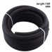 Rubber Fuel Line, 6 AN CPE Rubber Fuel Hose, 16 ft. & 0/45/90/180 Degree Hose End Fitting Adapter Kit Black