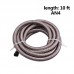 AN4 Stainless Steel Braided Oil Fuel Hose Line With Straight 45Degree Elbow Hose Adaptors Aluminum Hose Ends Fitting