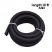 AN4 Stainless Steel Braided Oil Fuel Hose Line With Straight 45Degree Elbow Hose Adaptors Aluminum Hose Ends Fitting