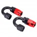AN12 Swivel Hose End 0+45+90+180 Degree Fuel Hose Adpater Fitting With 5Meter Double Braided Oil Fuel Hose Line