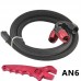 6 AN Fuel Line Kit, Include 3.3 ft. Stainless Steel Braided Fuel Hose Line, Straight 0/180 Degree Swivel Hose Ends, AN Adjustable Spanner