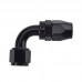 AN6 Straight 45 90 180 Degree Oil Fuel Swivel Hose End Fitting Oil Hose End Adaptor Kit Black