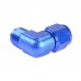 AN3-AN12 90 Degree Female AN8 Swivel Adaptors To Male Oil Fuel Adapter Fitting Oil Cooler Kit Blue Red Black