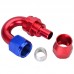 AN10 Swivel PTFE Hose End Fitting Straight 45 90 180 Degree For PTFE Oil Fuel Line