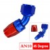 AN10 Oil Fuel Swivel Hose Anoized Aluminum Straight Elbow 45 180 Degree Hose End Oil Fuel Reusable Fitting
