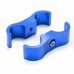 AN8 Braided Rubber Hose Line Clamp Aluminum Anodized Line Separator Separator Divider Clamp Kit Black Blue