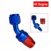 10 Pieces AN8 Oil Fuel Swivel Hose Anoized Aluminum Straight Elbow 45 180 Degree Hose End Oil Fuel Reusable Fitting