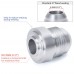 4PCS/PACK Aluminum AN8-AN Straight Male Weld Fitting Adapter Weld Bung Nitrous Hose Fitting Silver