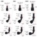 Universal AN6/8/10 Push-on Hose End Fittings Fuel Oil Cooler Hose Fitting 0 45 90 180 Degree Reusable Connection Adapter Set