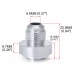 4PCS/PACK Aluminum AN6-AN Straight Male Weld Fitting Adapter Weld Bung Nitrous Hose Fitting Silver
