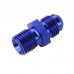 BLUE Male 6AN 6 An Flare to M14x1.5(mm) Metric straight fitting AN 6 To M14 *1.5 Port.Adapter SL816-06-143-011