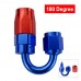 10 Pieces AN4 Oil Fuel Swivel Hose Anoized Aluminum Straight Elbow 45 180 Degree Hose End Oil Fuel Reusable Fitting