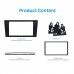 SeicaneDouble Din Car Stereo Fascia  Adaptor Dash Kit Trim Bezel for 2006 Ford Mondeo Audio Frame Panel Fitting Kit