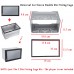 Universal Car Stereo Radio DVD Fascia Panel Plate Frame 2Din Panel Audio Dash Mount Kit Adapter Mounting Cage Frame 80x110x100mm
