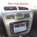 Left Right Hand Driving Double Din Radio Frame Fascia for Seat Leon 2005-2012 Car DVD GPS Stereo Panel Dash Bezel Mount Trim Kit