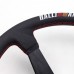 PVC Ralliart Sport Steering Wheel 350mm 14 inch Black Spoke Universal Racing Steering Wheel