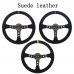 Universal 350MM Suede Steering Wheel  Leather Steering Wheel Drift racing type Suede/PVC Style