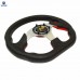 320mm Universal PU Leather Racing Sports Auto Car Steering Wheel with Horn Button 12.5 inches Red