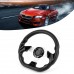 320mm/12.5in Racing Car Drifting Steering Wheel with Horn Button Glossy Black Color Universal Car Horns wheel horn button