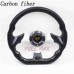 Universal 320mm 12.5inch PU steering wheel leather steering wheel Aluminum Frame Light Weight Modified sports steering wheel