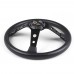 Universal 14 Inches 350mm Car Sport Steering Wheel Racing Type Aluminum+PU Race Off-road Steering Wheel with logo