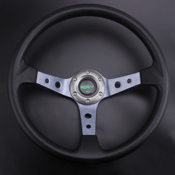 14inch 350mm Deep Dish Drifting Steering Wheel Universal PU Aluminum Car Auto Racing Sport Steering Wheel RS-STW020-TP