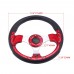 Universal 13 inch PU Auto Racing Steering wheels Drifting Sport Steering Wheel 6 Blots RS-STW018-TP
