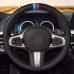 DIY Black Genuine Leather Suede Car Steering Wheel Cover for BMW M Sport G30 G31 G32 G20 G21 X3 G01 X4 G02 X5 G05 G14 G15 G16