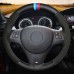 Hand-stitched Black Genuine Leather Suede Car Steering Wheel Cover for BMW M Sport M3 E90 E91 E92 E93 E87 E81 E82 E88