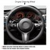 Artificial Leather Suede Steering Wheel Cover for BMW F87 M2 F80 M3 F82 M4 M5 F12 F13 M6 F85 X5 M F86 X6 F33 F30 M Sport