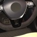 Black Suede Car Steering Wheel Cover for Volkswagen VW Golf 7 Mk7 Polo Jetta Passat B8 Tiguan 2017 Sharan 2016 2017