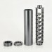 Titanium Solvent Trap Kit, 6 inch 1/2-28 5/8-24 Fuel Fiter, 1.38" OD, 1.22" ID