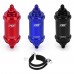 BLACK AN6 / AN8 / AN10 Inline Fuel Filter E85 Ethanol With 100 Micron Stainless steel element and sticker Red Blue Black