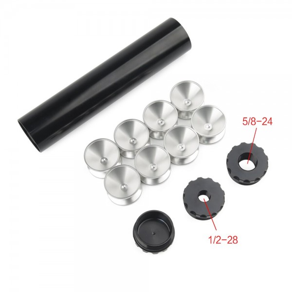 8.8 Inch D Cell Solvent Trap Kit, 1/2-28 Or 5/8-24 Fuel Fiter, 1.7" OD, 1.375" ID