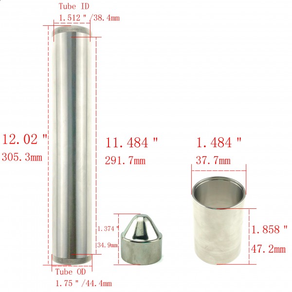 L 12 304 Stainless Steel Solvent Trap for Napa 4003 Wix 24003 Fuel Filter 1/2-28 5/8-24 m15 m16 m18 m24 ThreadID 1.5 OD 1.75